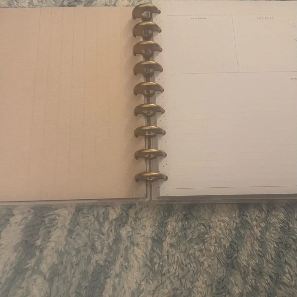 Happy Planner Gray Planner with Gold Dots